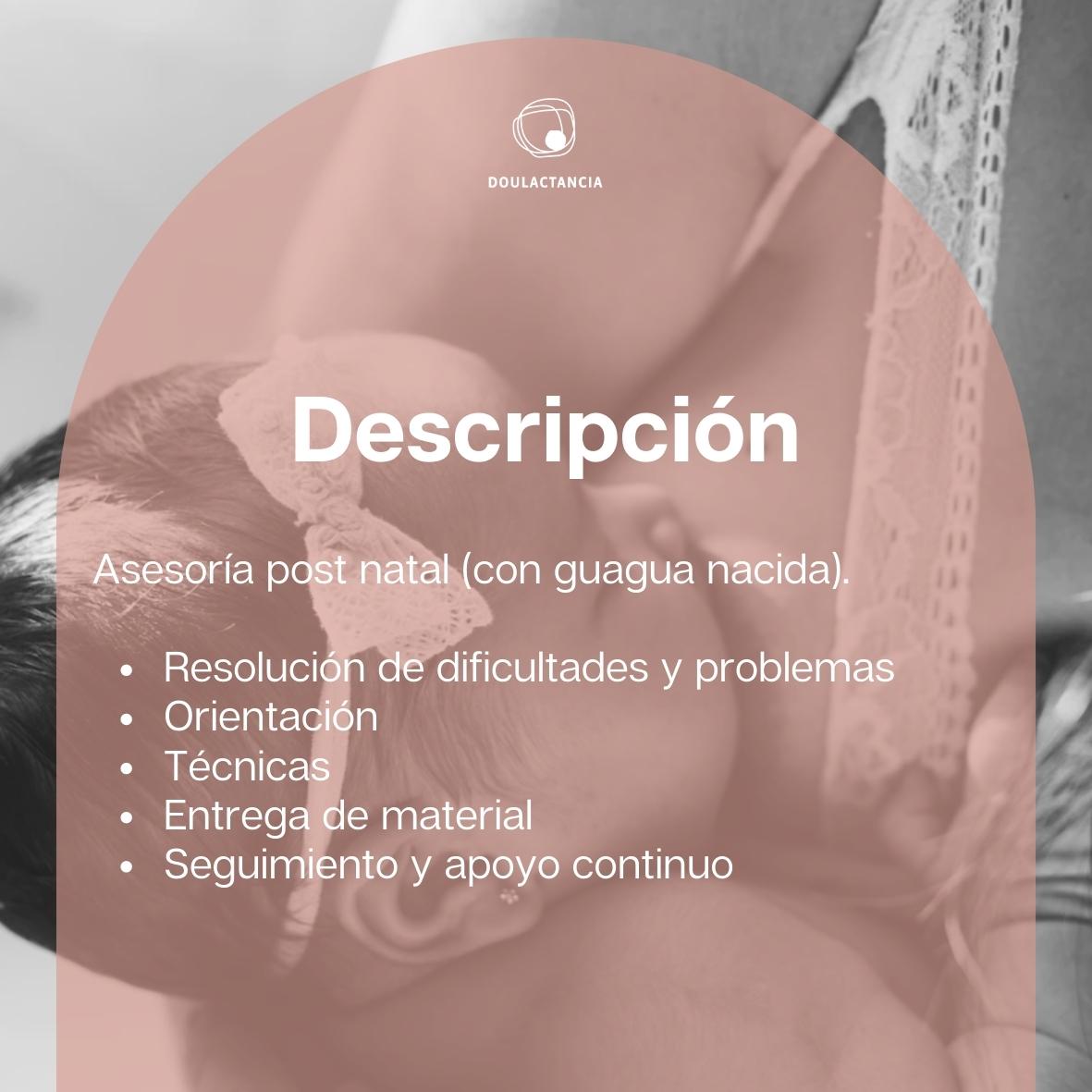 Asesoría de lactancia materna presencial